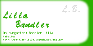 lilla bandler business card